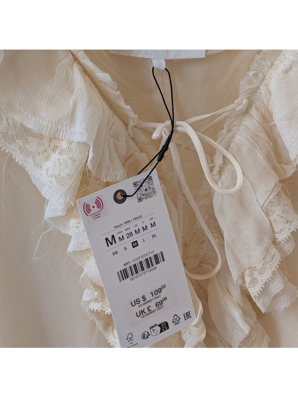 Zara Ruffle-Trim Mini Dress - Picture 2 of 4